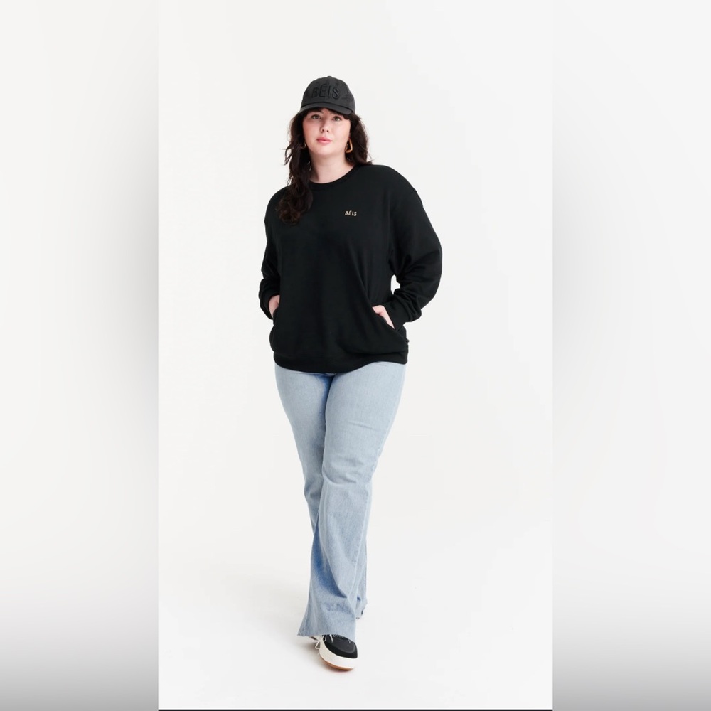 BÉIS- The Sweatshirt in Black , Size Large NWOT - Picture 3 of 9